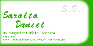 sarolta daniel business card